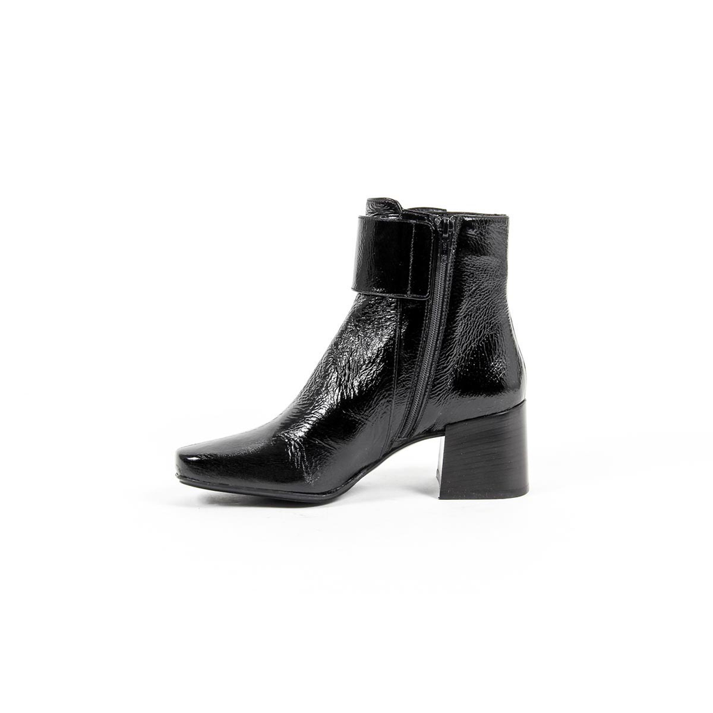 V 1969 Italia Stivaletto con tacco da donna B2484 FINISH NERO