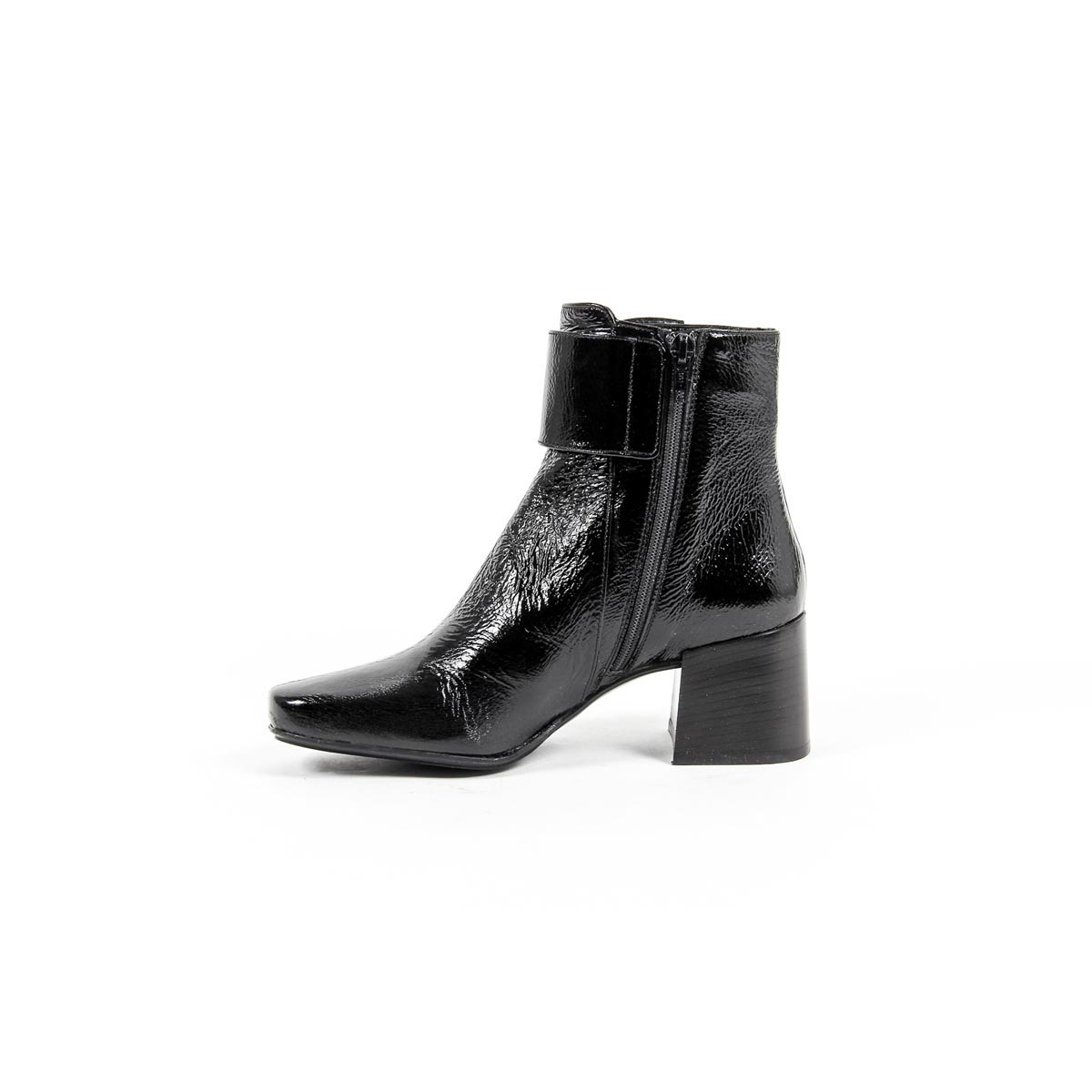 V 1969 Italia Stivaletto con tacco da donna B2484 FINISH NERO