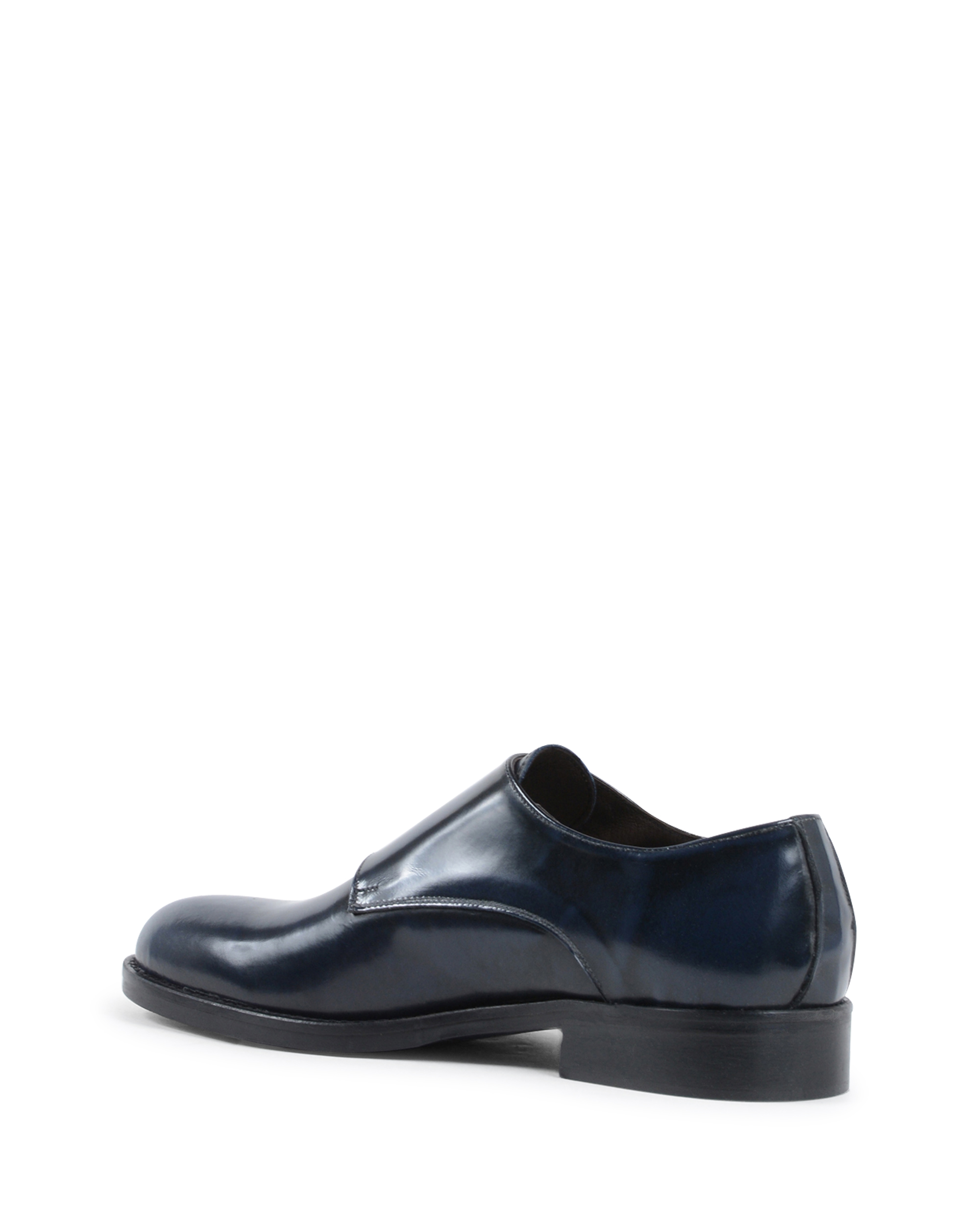 19V69 Italia Mens Double Buckle Shoe Blue 1210 MP ABRASIVATO BLUE