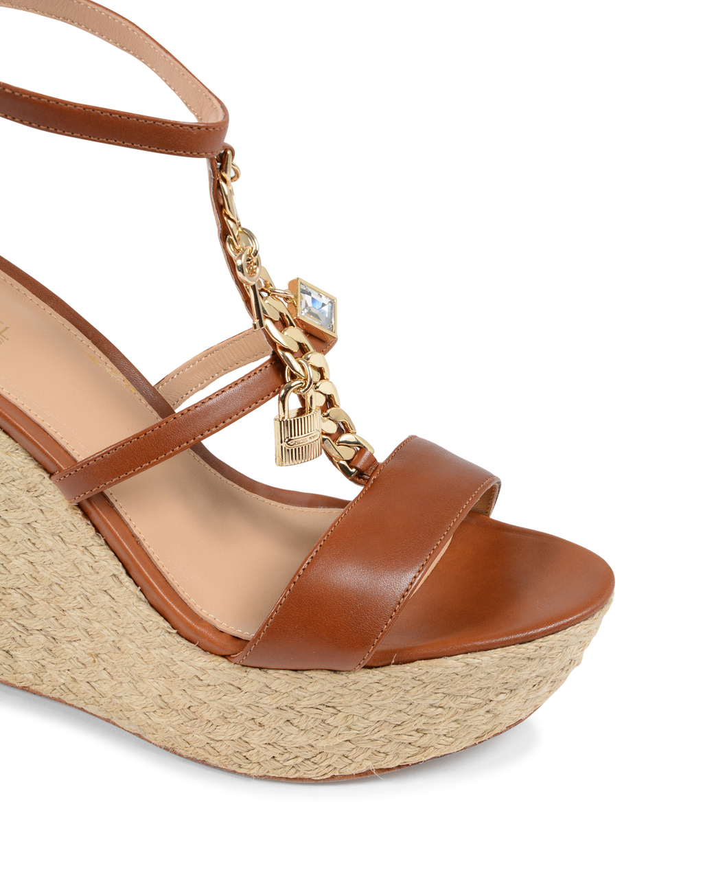 Sandalo con zeppa da donna Michael Kors marrone SUKI