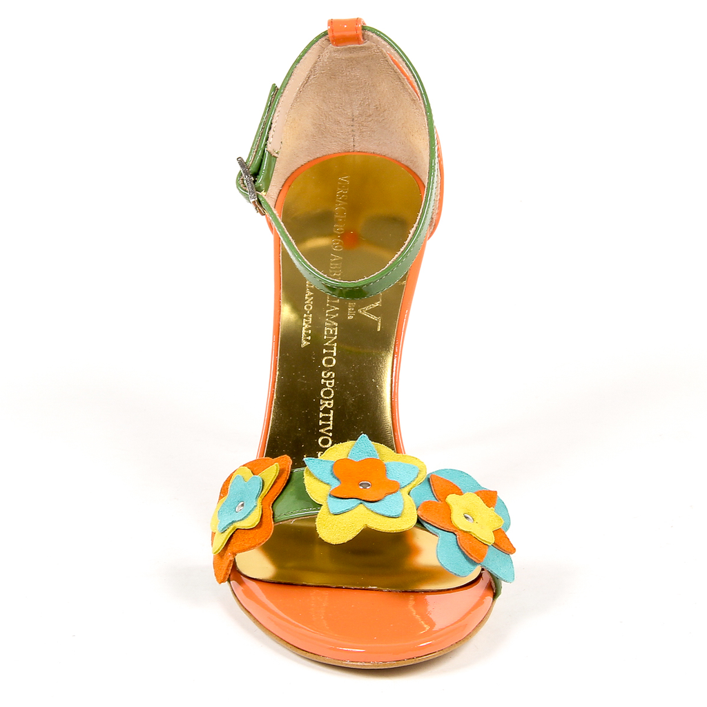 V 1969 Italia Sandalo con cinturino alla caviglia da donna Multicolor CATALINA