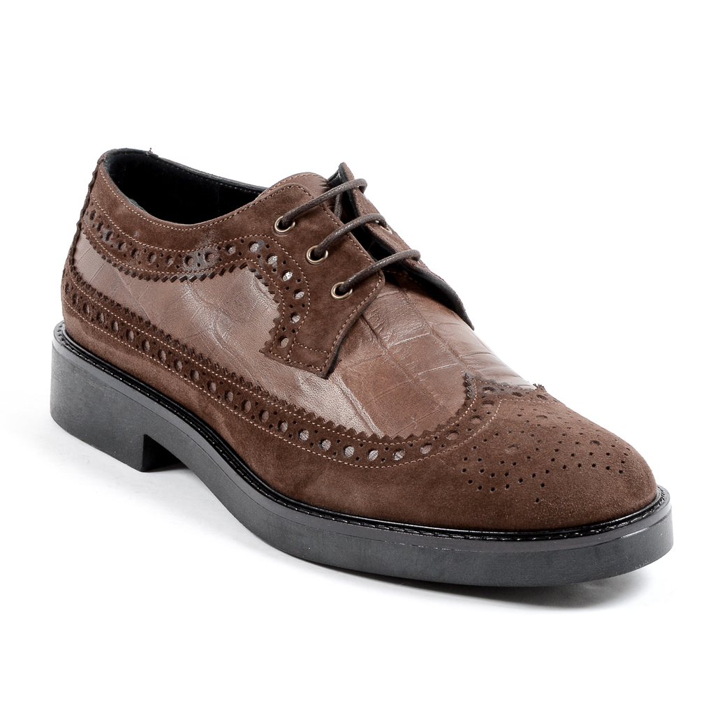 V 1969 Italia Scarpa Brogue da Donna Marrone TRENTO
