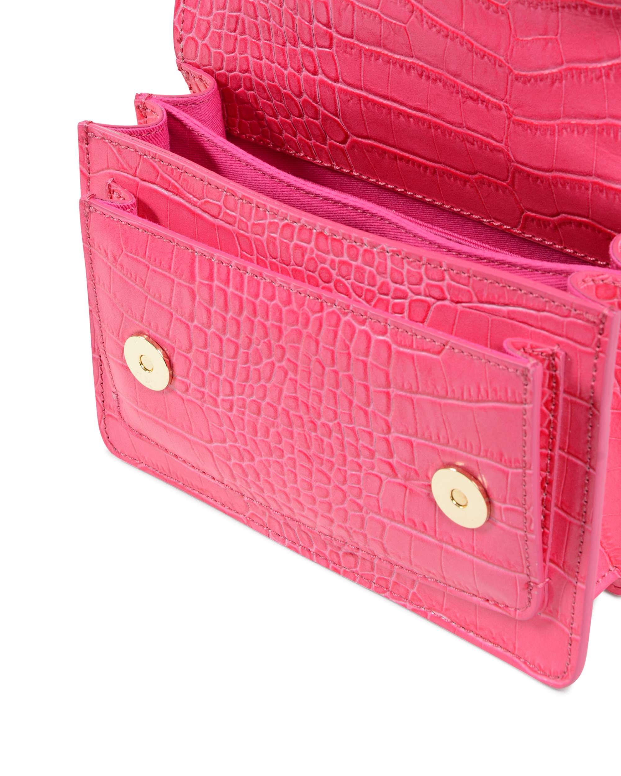 Borsa a tracolla Siena Cocco piccola - Fuxia