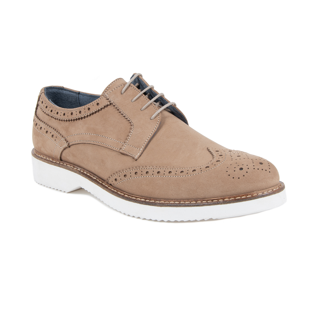 Scarpe brogue da uomo V 1969 Italia Marrone HARRY 5141 NABUK VAR 3