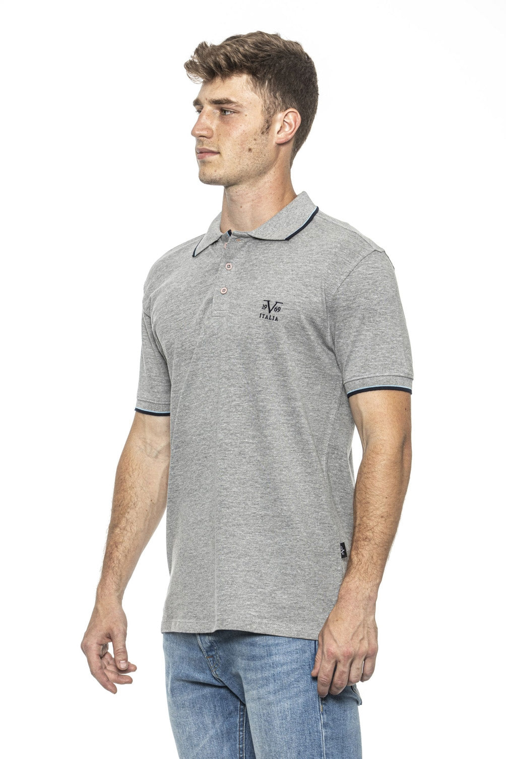19V69 Italia Polo Uomo Grigio COSTINA GREY