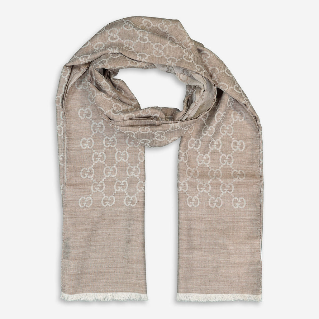 Gucci sciarpa uomo 70x200 beige