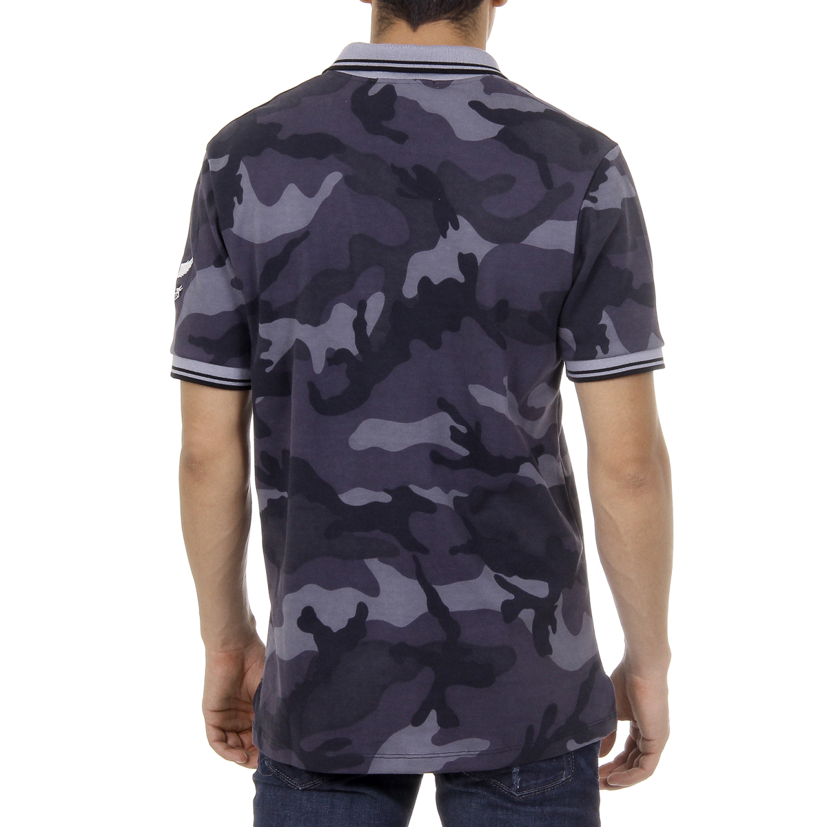 Andrew Charles Polo da uomo a maniche corte multicolore STEVE