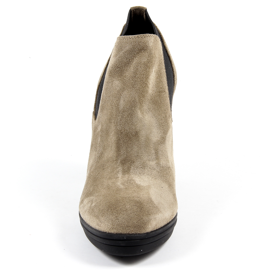 V 1969 Italia Stivaletto con tacco da donna Beige GRACY