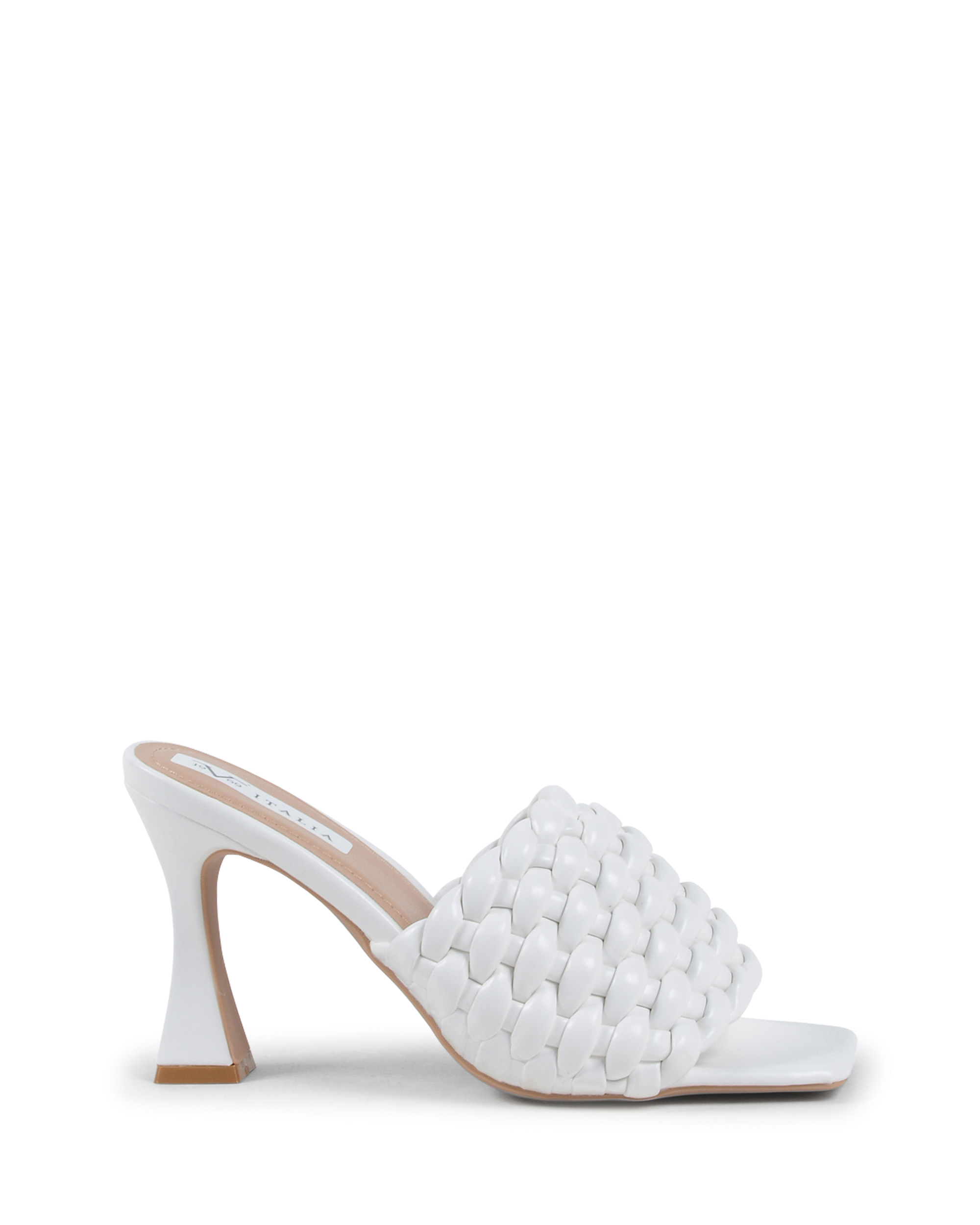 19V69 Italia Sandalo Mule da Donna Bianco V8185 BIANCO