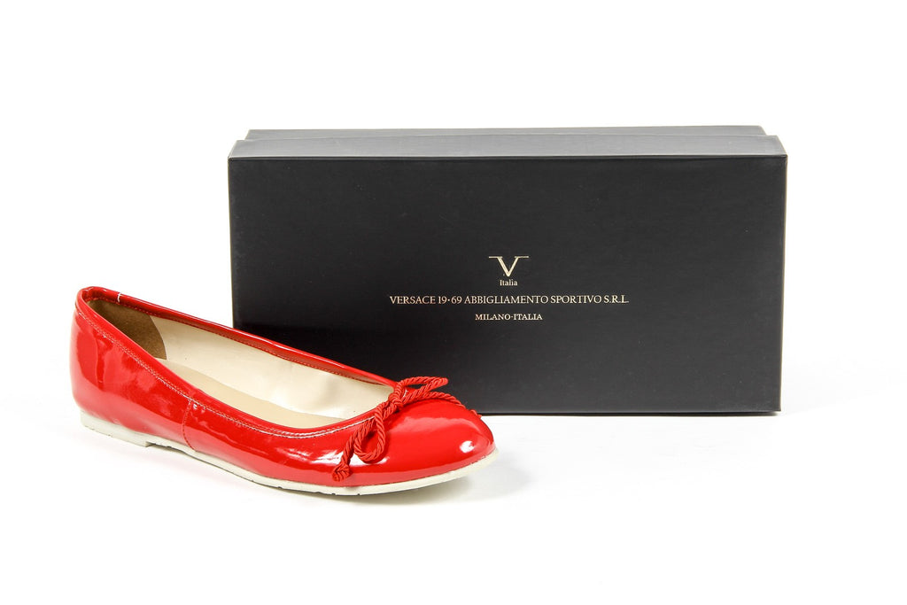 V 1969 Italia Ballerina da donna E08 VERNICE ROSSO
