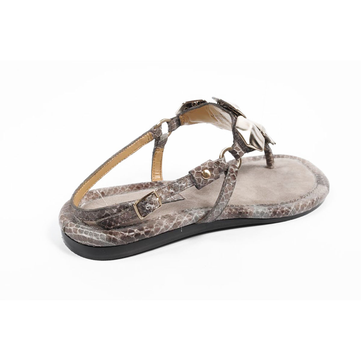 Nine West Sandalo piatto con cinturino posteriore da donna NWWALID MARRONE MULTICOLORE