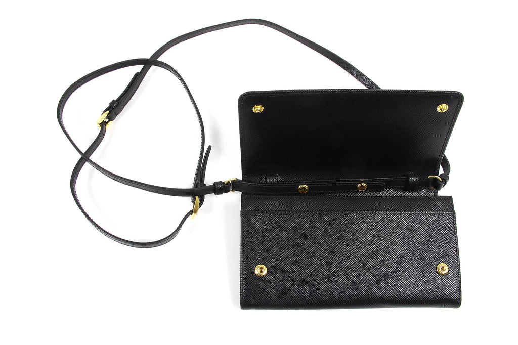 Pochette Prada 1MT437 Nero Saffiano Metallo