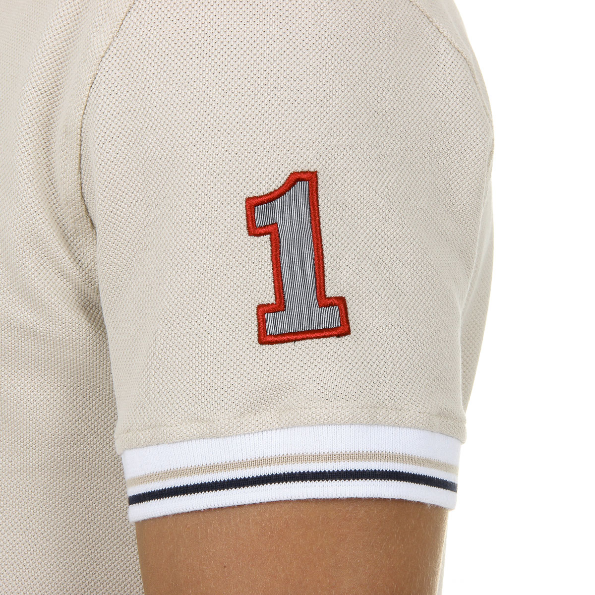 Polo da uomo a maniche corte Ufford & Suffolk Polo Club Beige FURIA