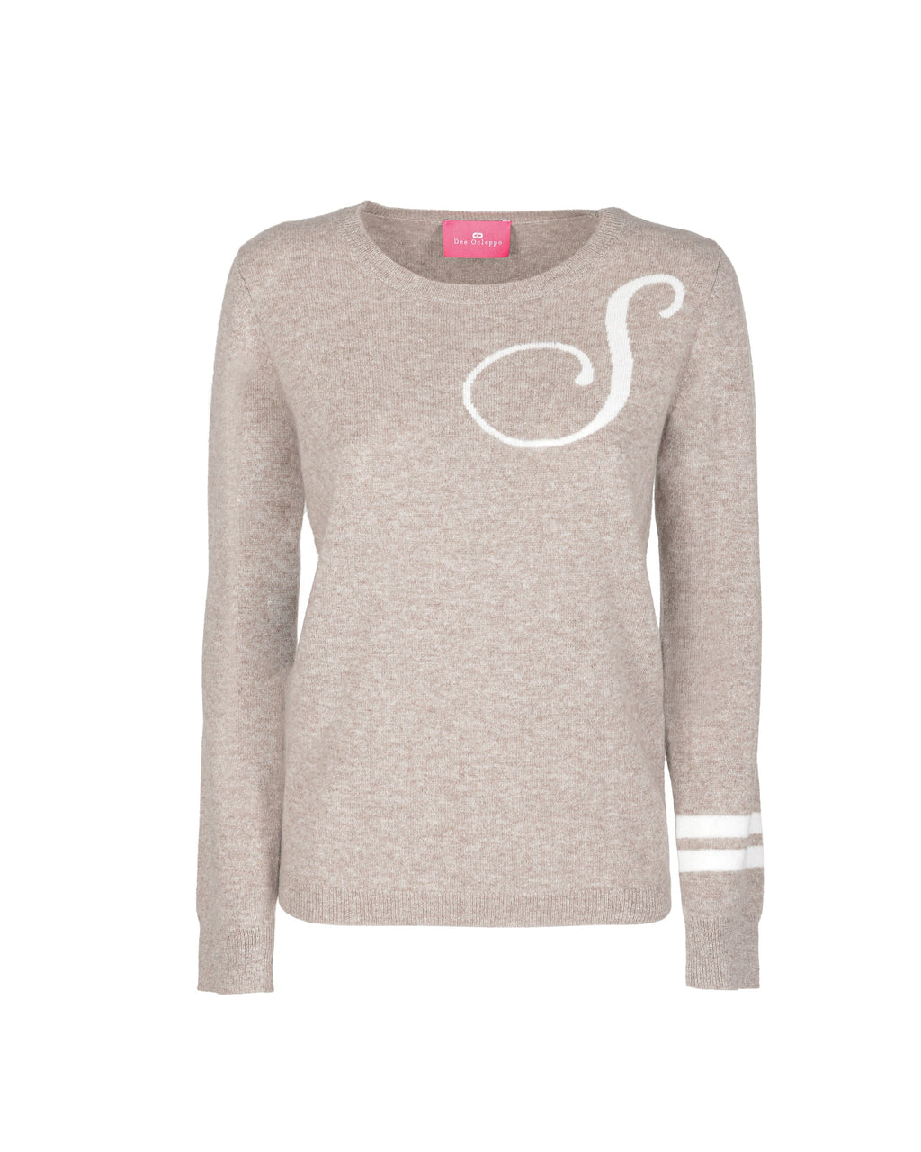 Maglione girocollo in cashmere - Cammello