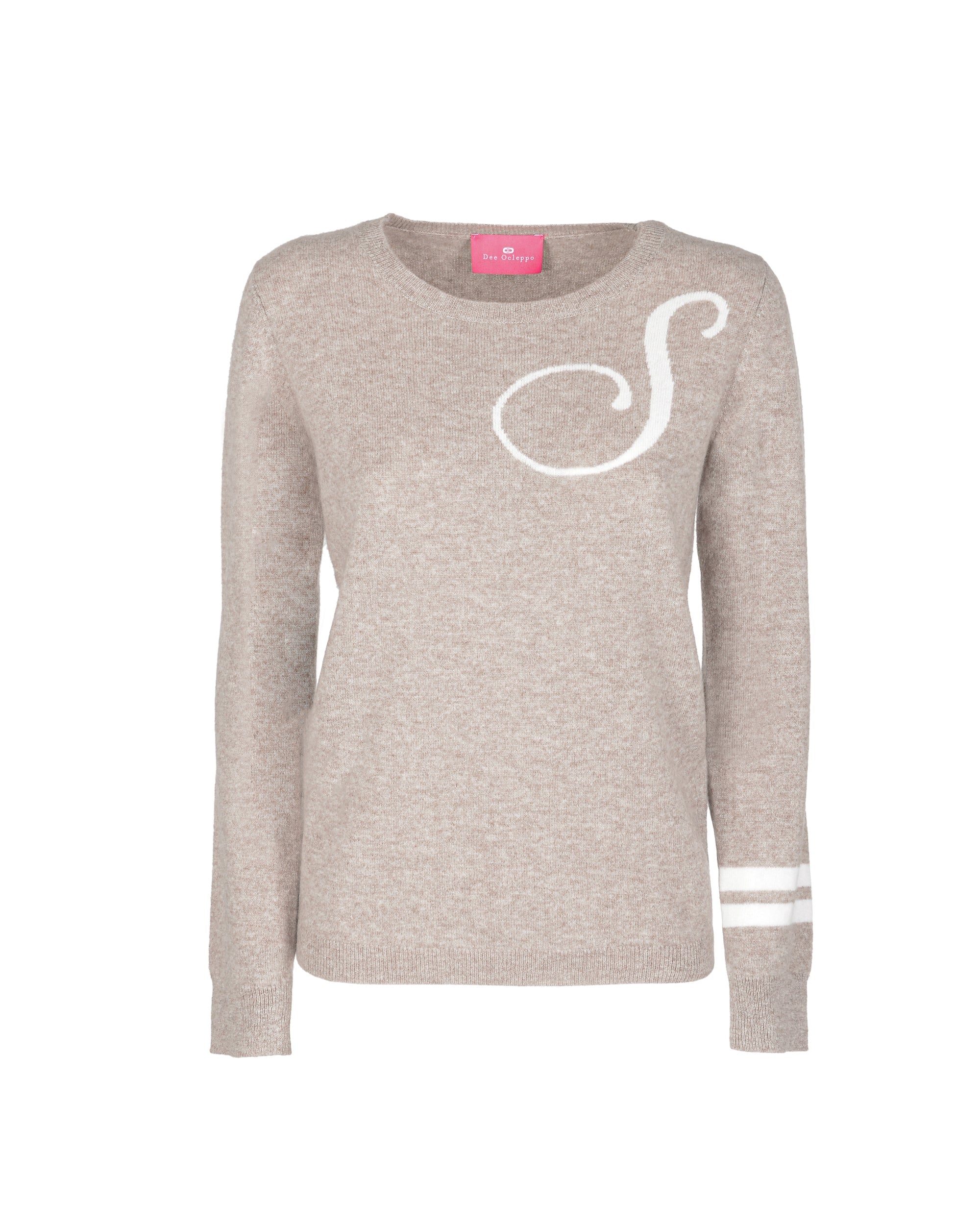 Maglione girocollo in cashmere - Cammello