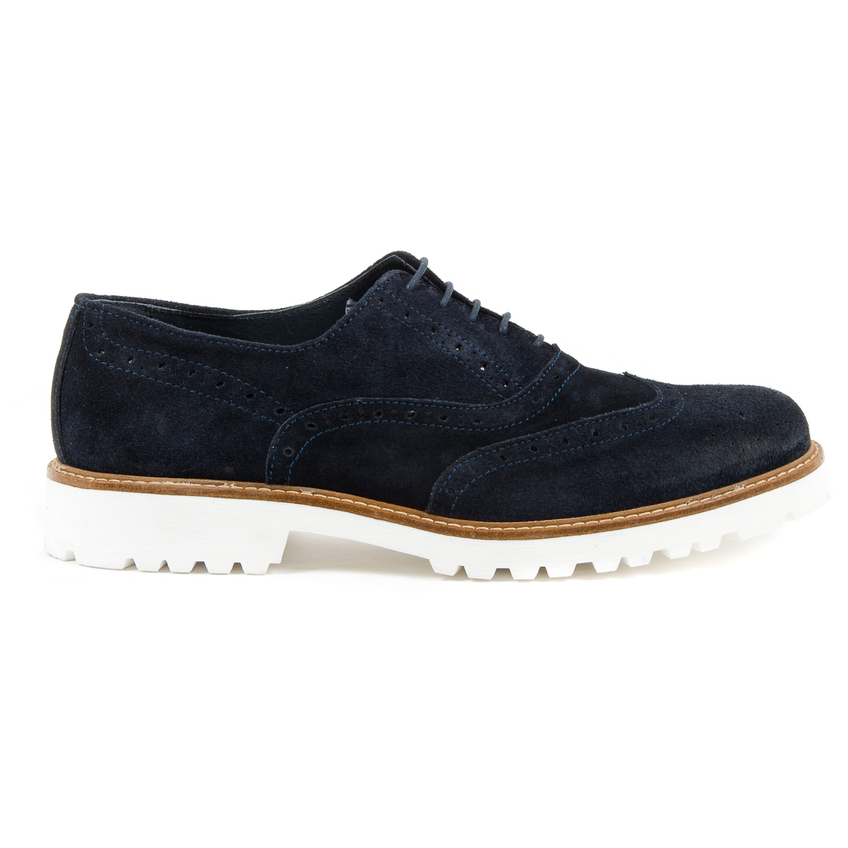 Andrew Charles Scarpa Brogue da Uomo Blu LUIS