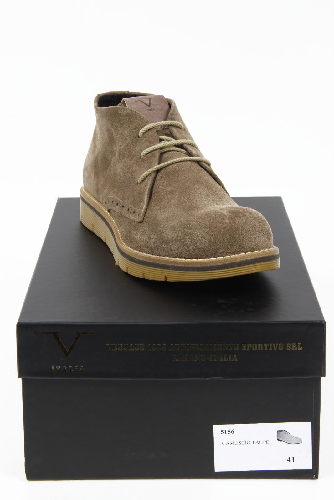V 1969 Italia stivaletti uomo 5156 CAMOSCIO TAUPE