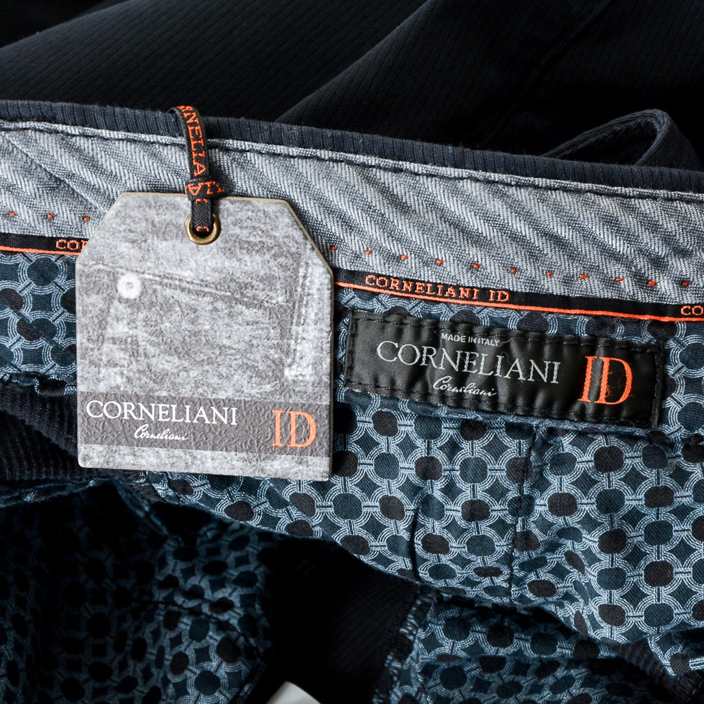 Corneliani Pantaloni Uomo Blu Scuro