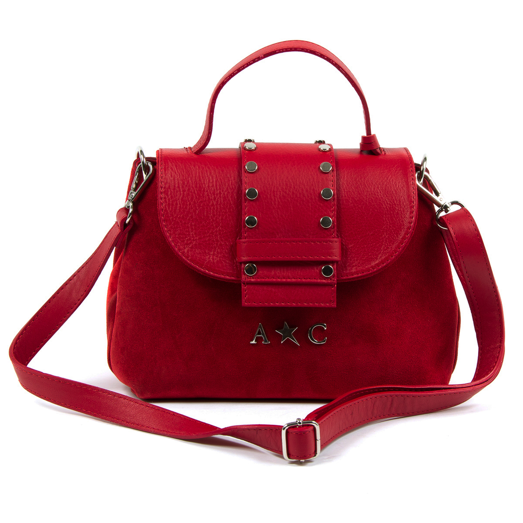 Borsa a mano da donna Andrew Charles rossa PAMELA