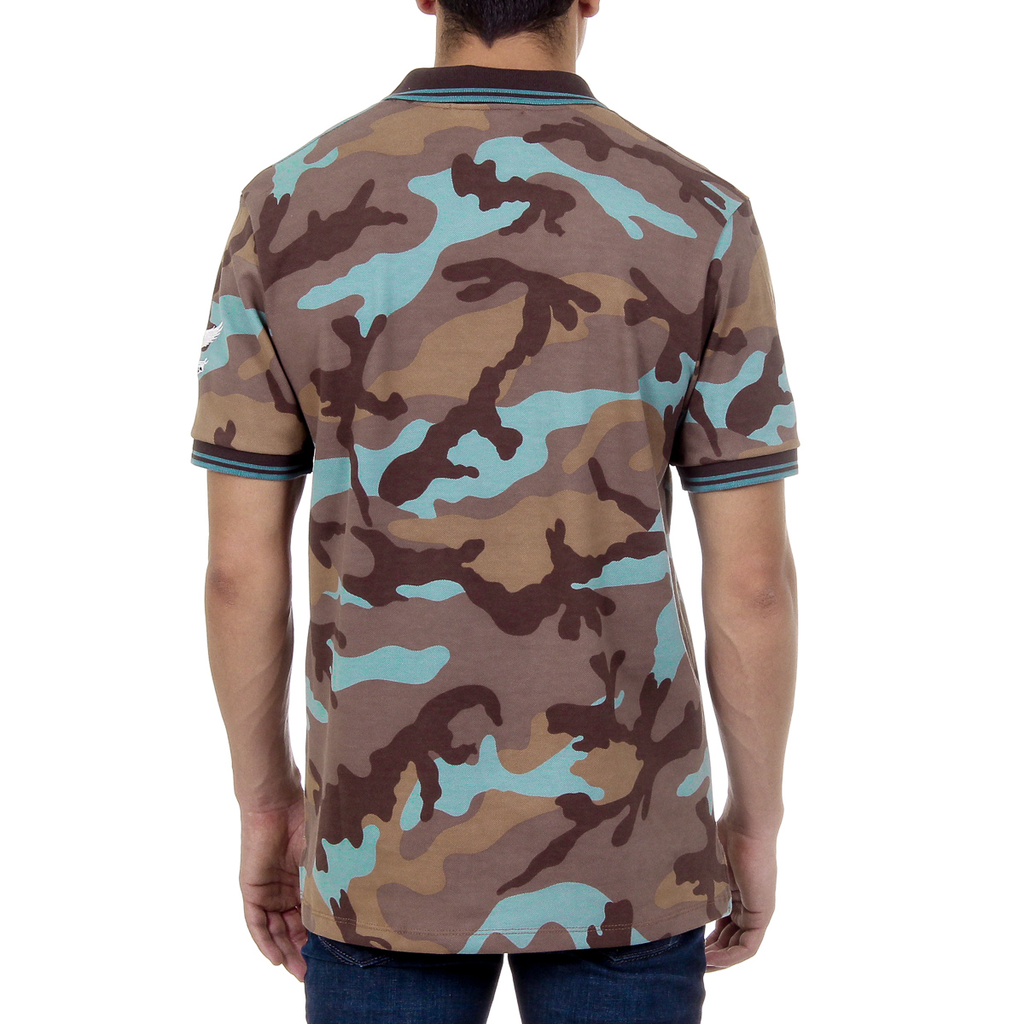 Andrew Charles Polo da uomo a maniche corte multicolore STEVE
