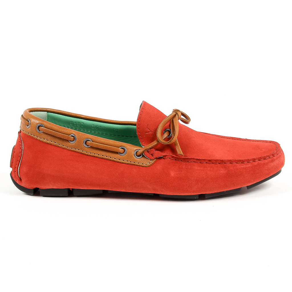 Mocassino da uomo V 1969 Italia Rosso OPACO