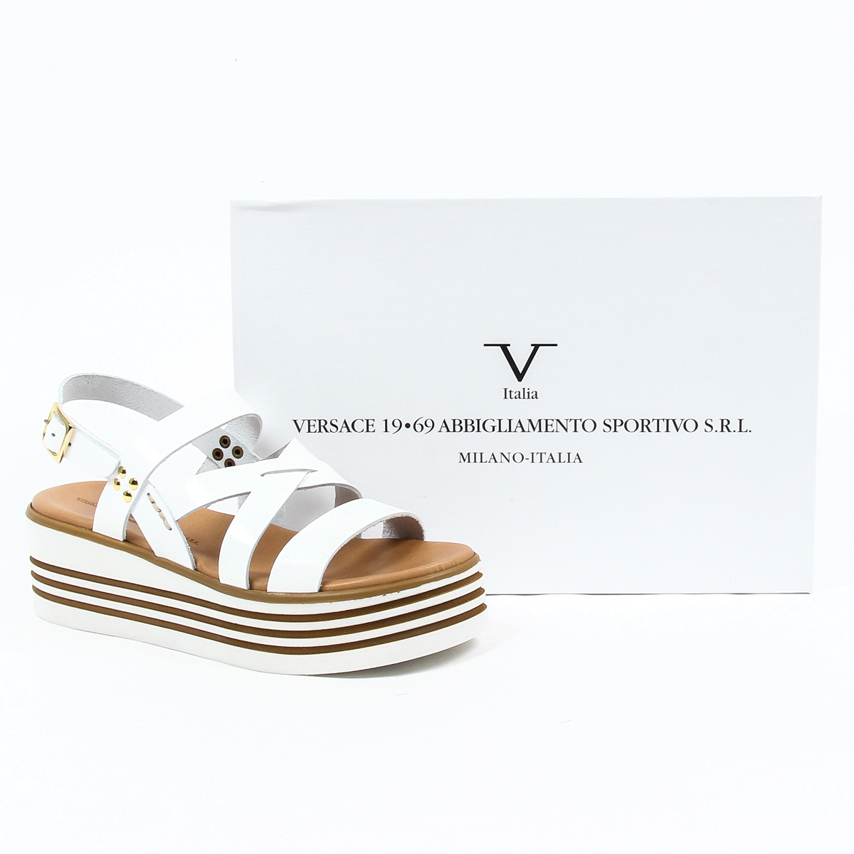 Sandalo flatform da donna V 1969 Italia