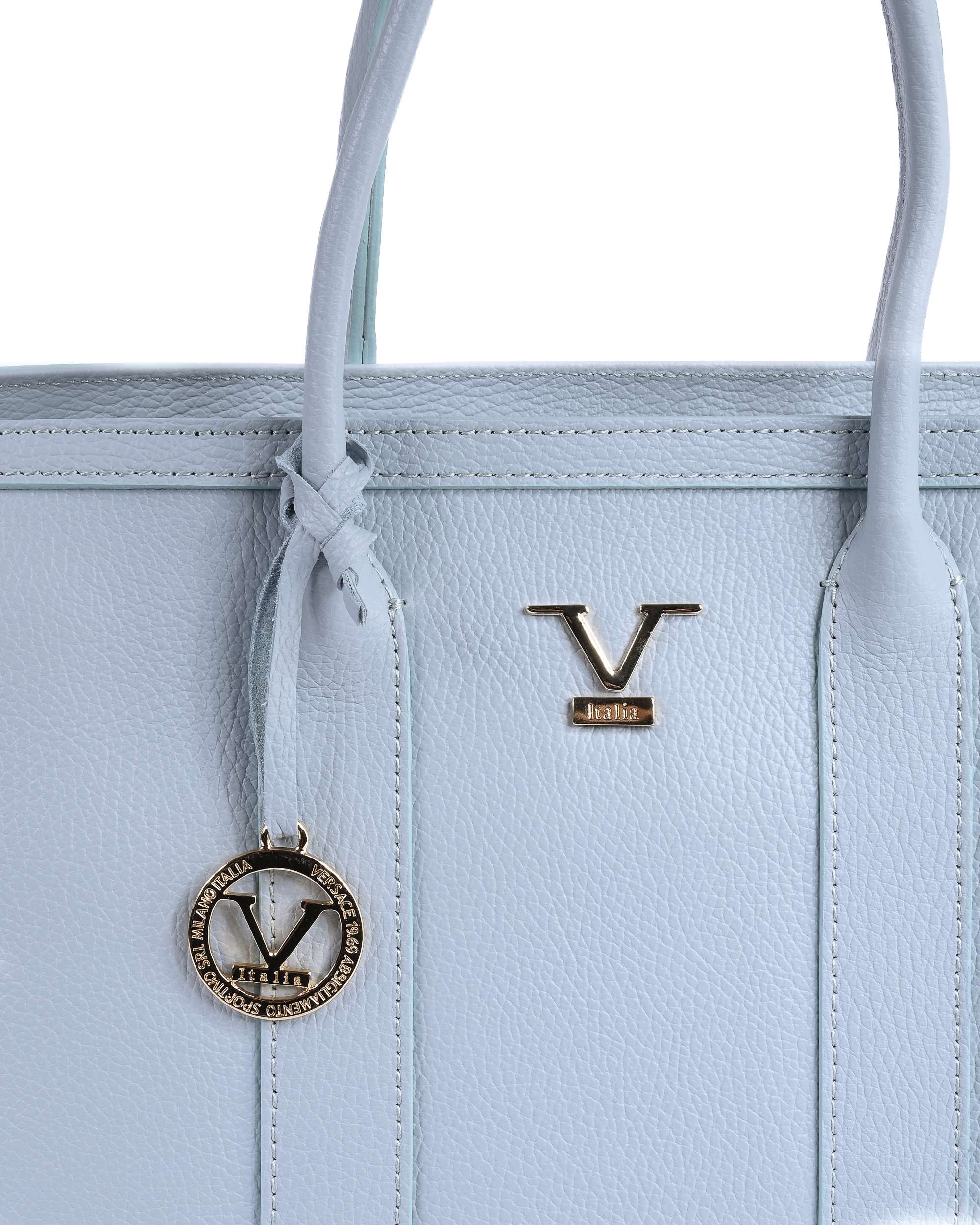 Borsa Donna V Italia CA1030 DOLLARO CELESTE