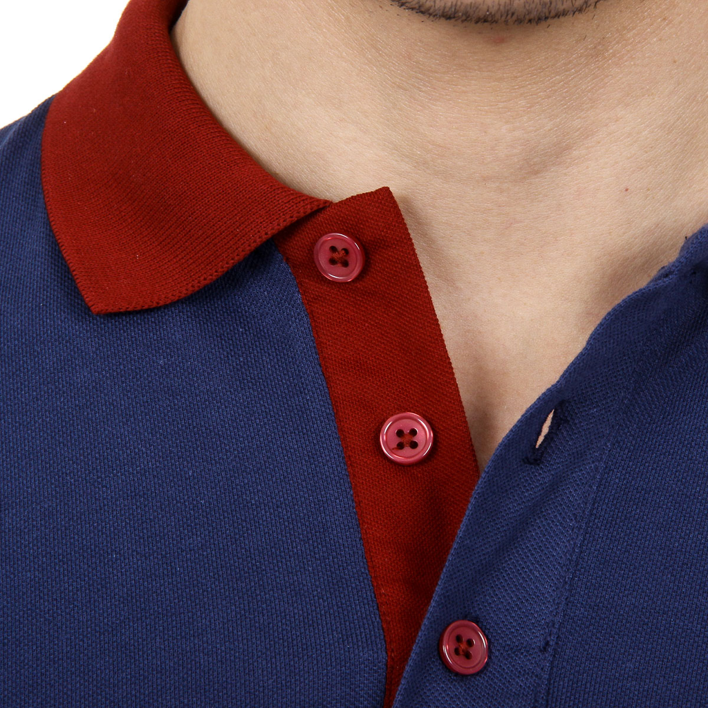 Polo da uomo a maniche corte Ufford & Suffolk Polo Club US002 BLU NAVY
