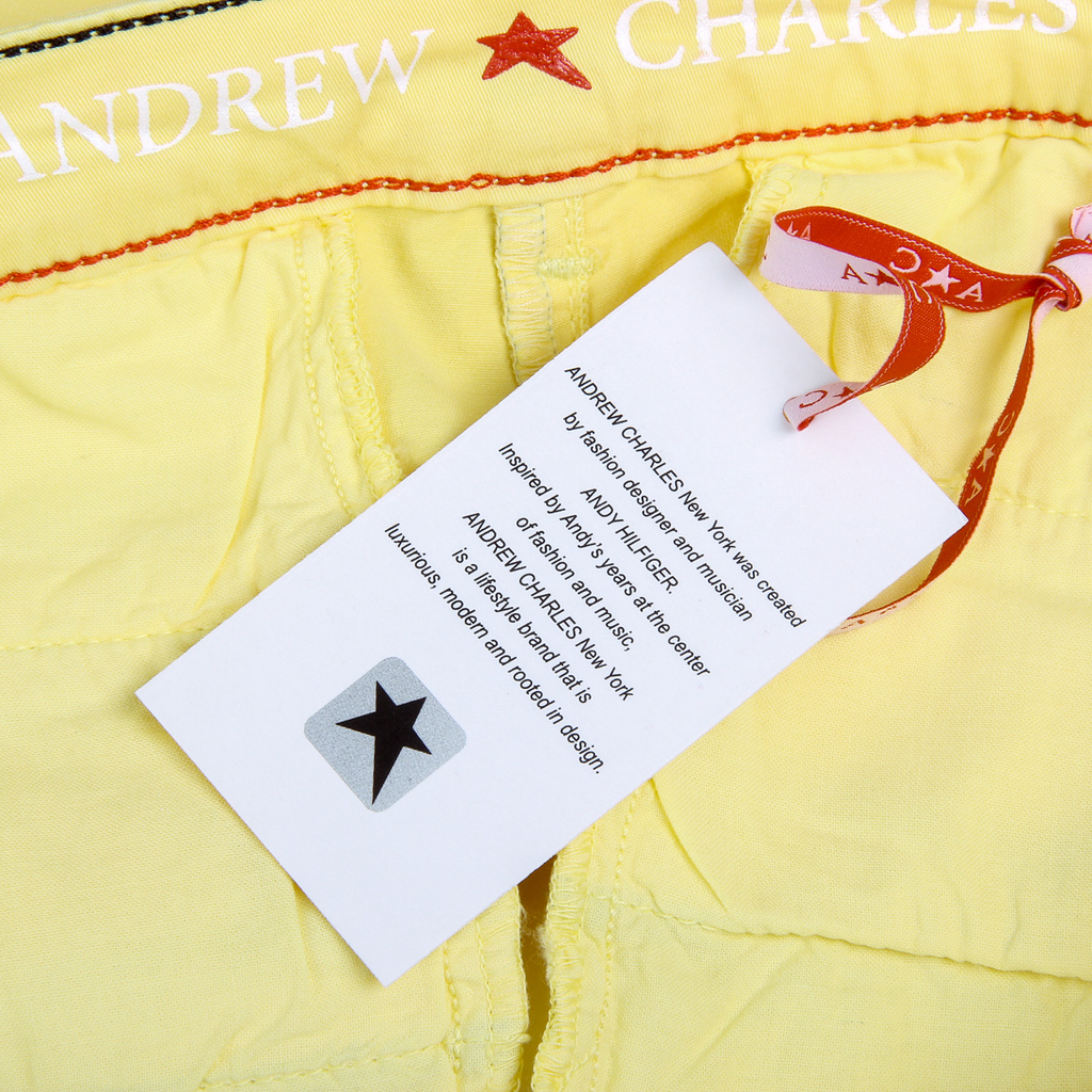 Andrew Charles Pantaloncini da donna gialli SAFIA