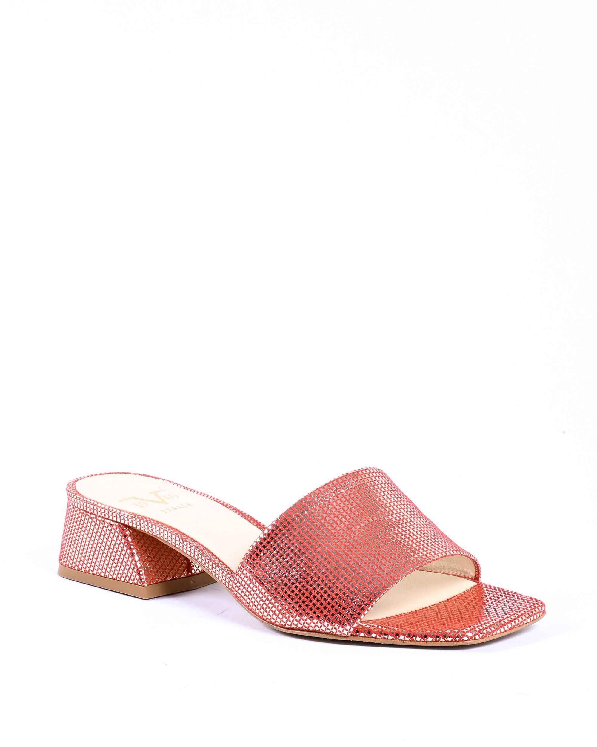 19V69 Italia Sandalo Donna Rosso NEPER STAMP. LAM. ROSSO ORO