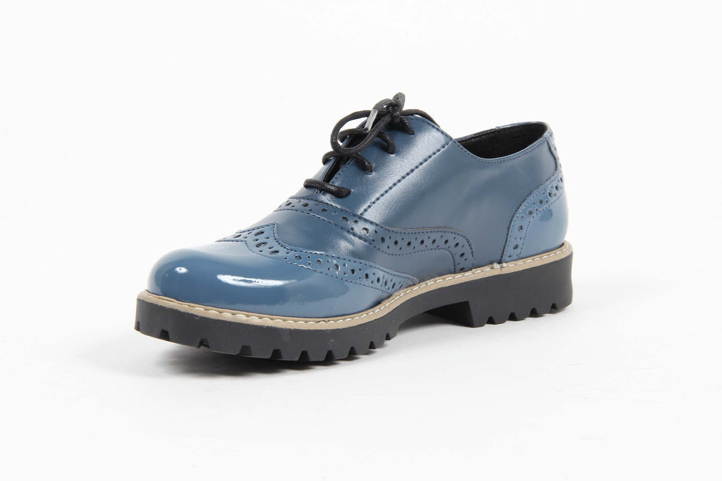 V 1969 Italia Womens Oxford Shoe MARGIE 5 VER. PRIN. BLU