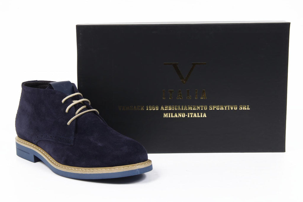 V 1969 Italia stivaletti uomo 5156 CAMOSCIO NAVY