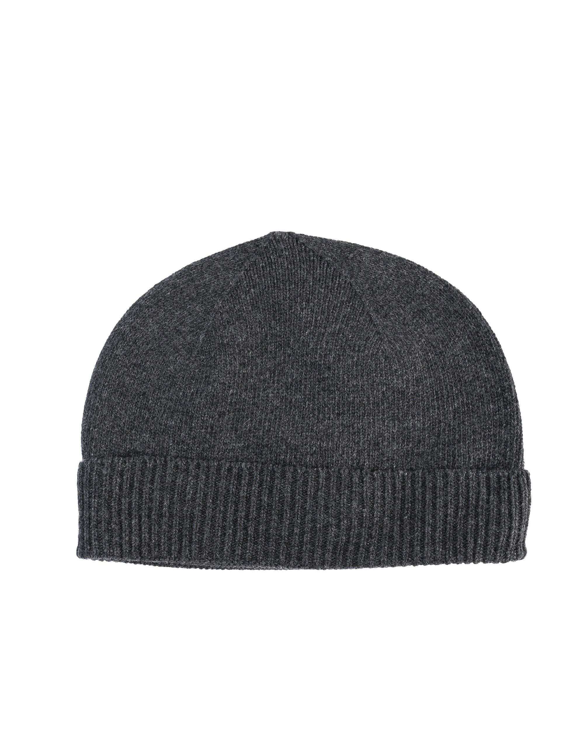 Berretto classico da donna in cashmere Crown of Edinburgh COE 004 STEEL