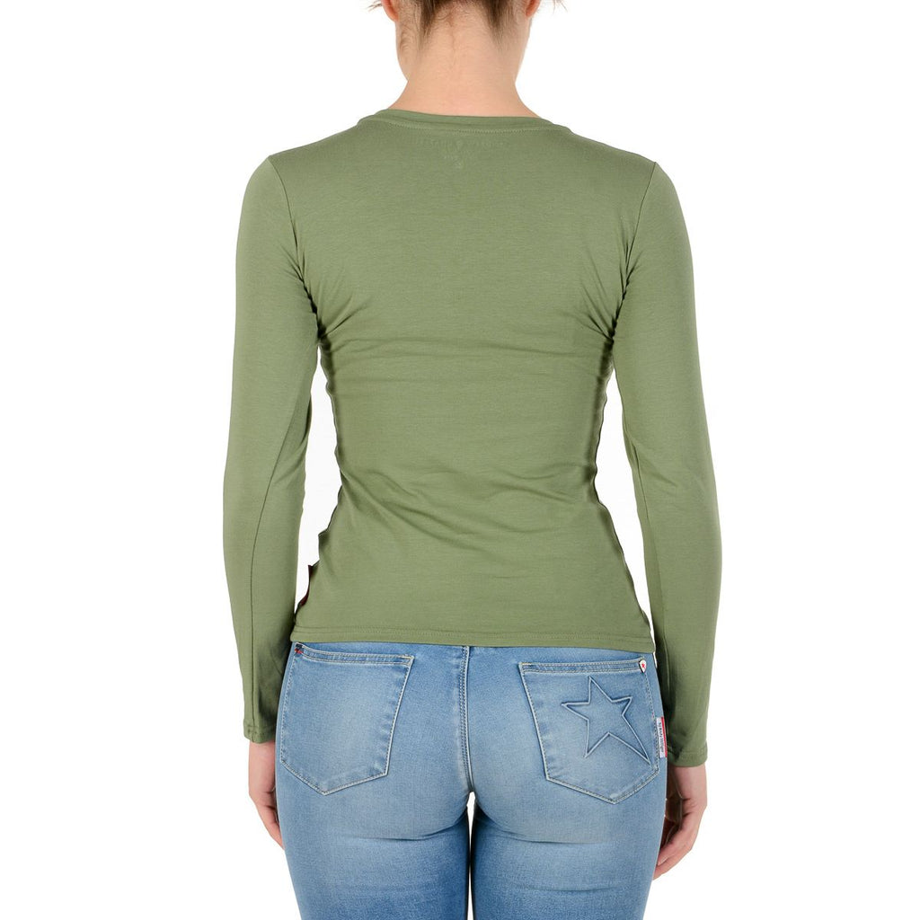 Andrew Charles By Andy Hilfiger T-shirt da donna LS TS602 031002 PHENIX GREEN S8