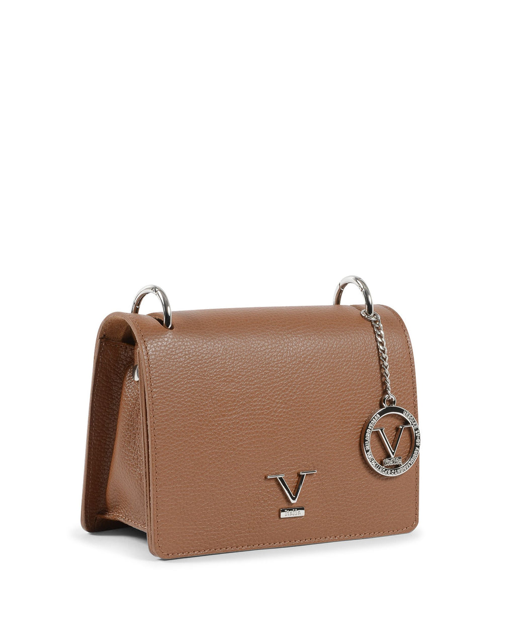 Borsa a mano da donna V Italia Marrone V1758 CERVO CUOIO