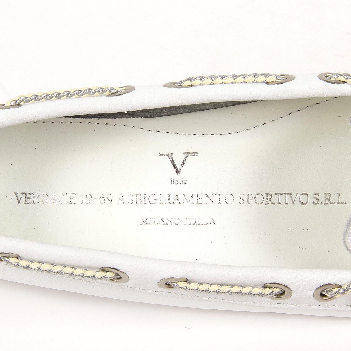V 1969 Italia Mocassino Donna Bianco EMILIA
