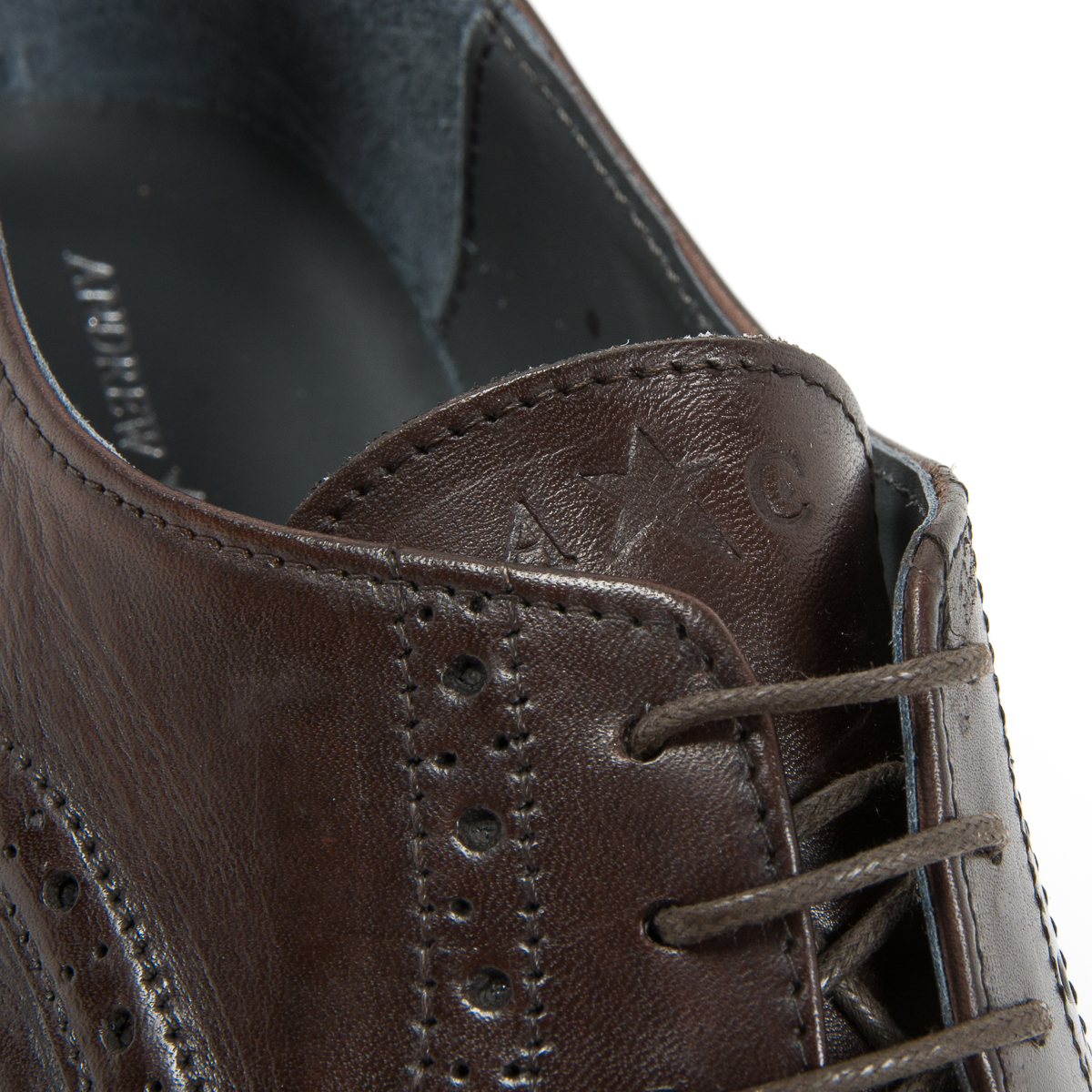 Andrew Charles Scarpe Brogue da uomo marrone scuro EDWIN