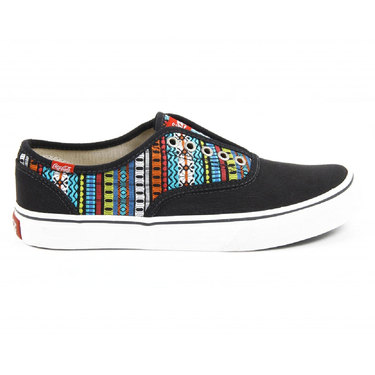 Sneakers da donna Coca Cola CCA0713 KICK ETNIC NERO