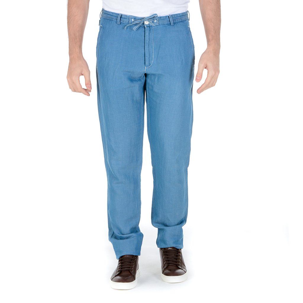Pantaloni Armani Collezioni Uomo Azzurro