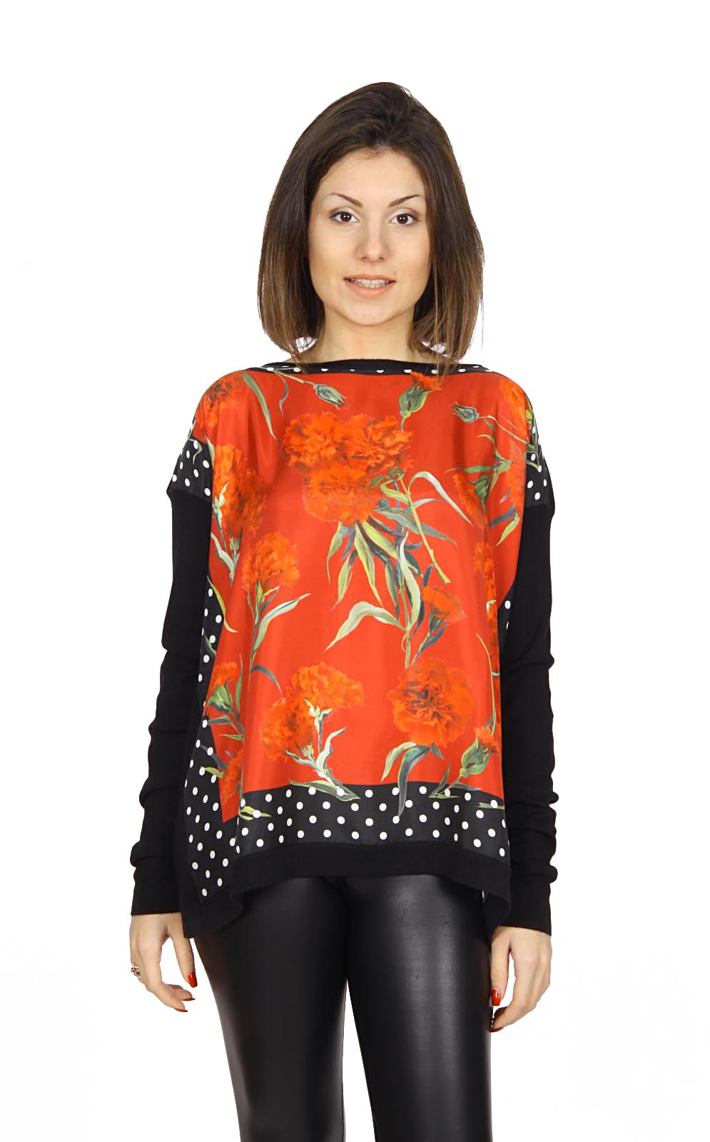 Dolce & Gabbana top da donna a maniche lunghe FL046K F58D6 S9179