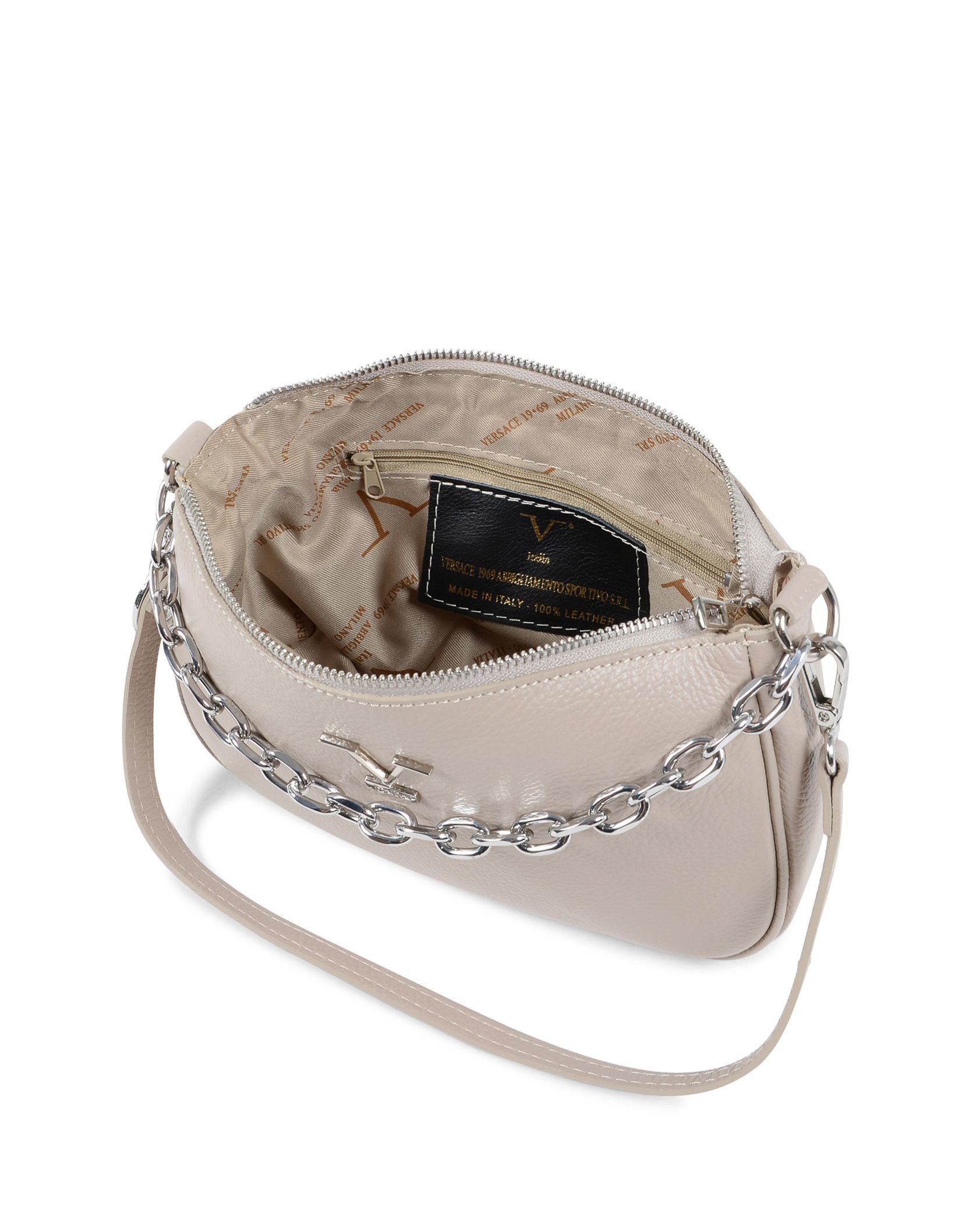 Borsa mini da donna V Italia Beige VE1735 DOLLARO MARMO