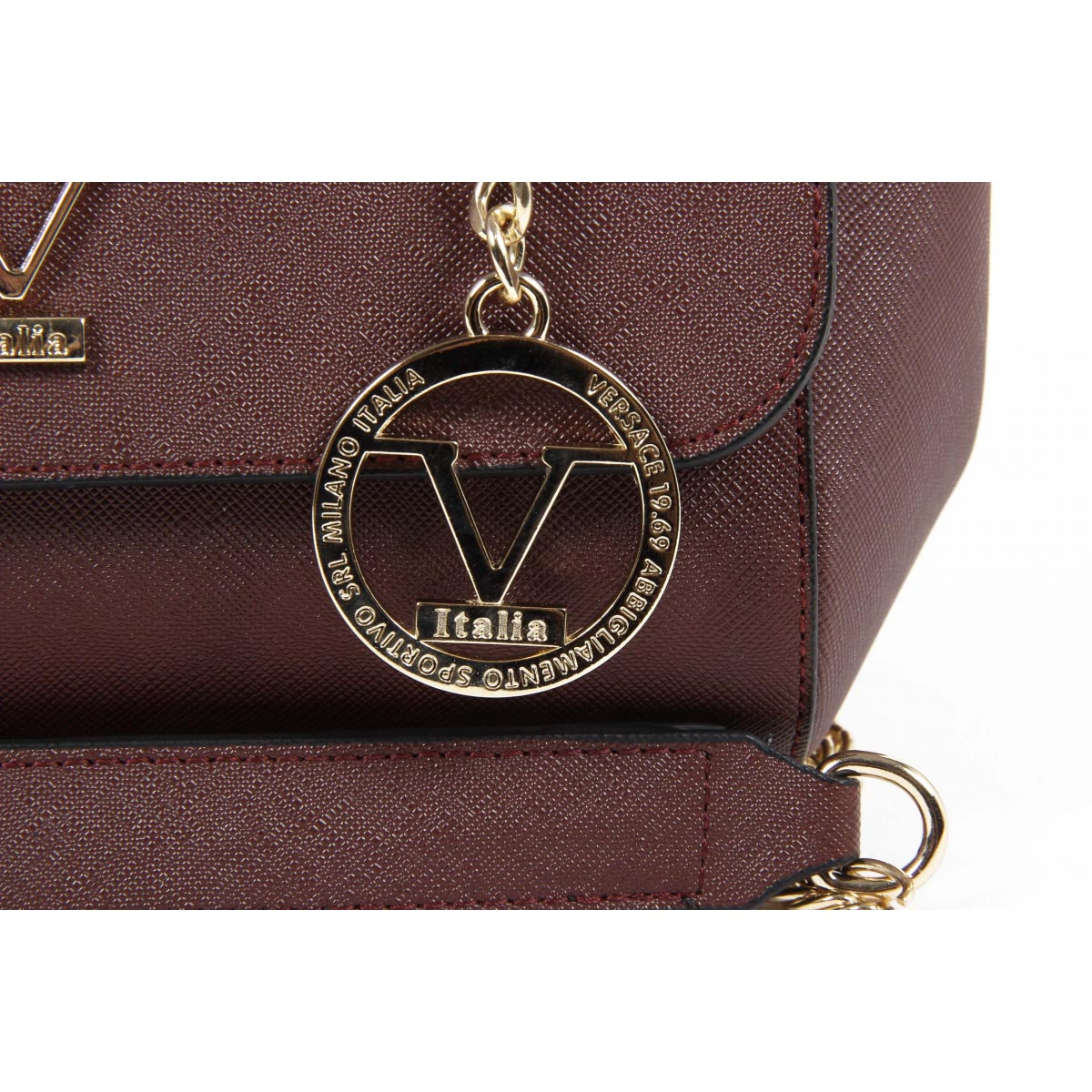 V 1969 Italia Borsa da donna VE014 CLARET RED