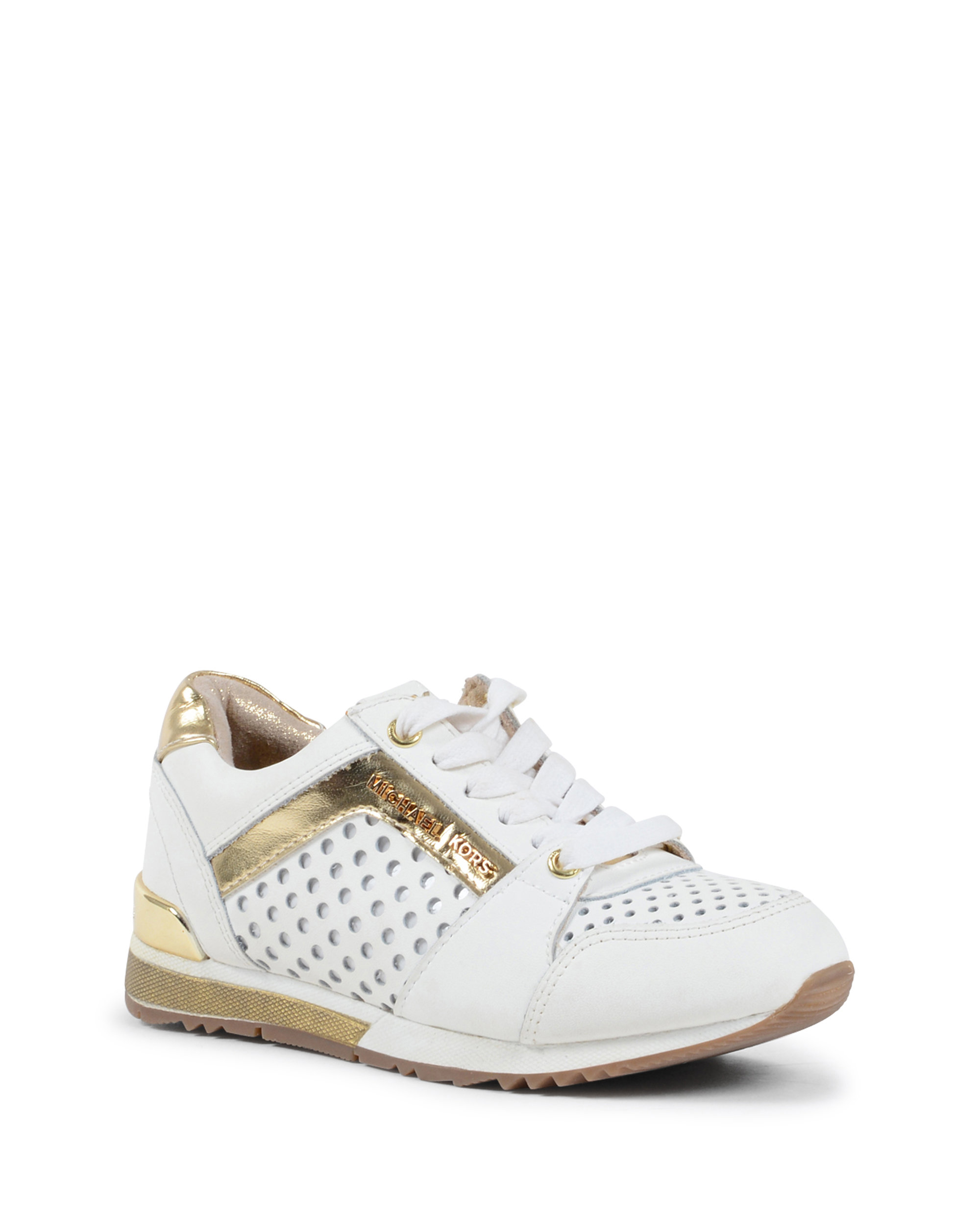 Michael Kors Sneaker da bambina bianca ZIA ALLIE SAY WHITE GOLD