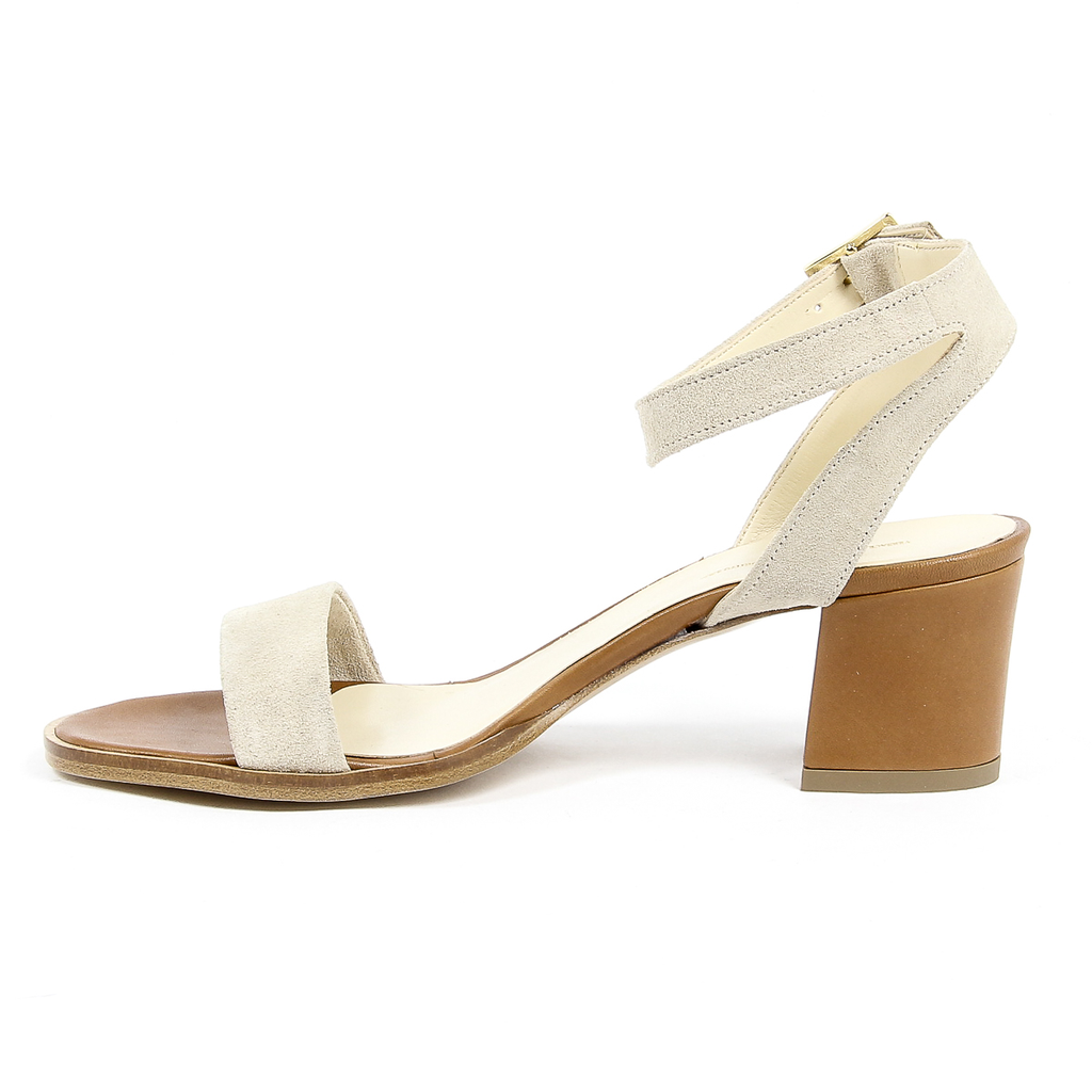 V 1969 Italia Sandalo con cinturino alla caviglia da donna Beige ANNA