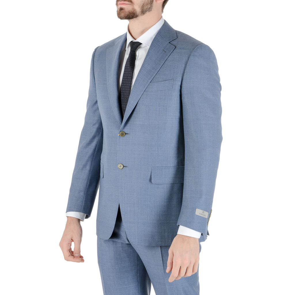Abito da uomo Canali maniche lunghe azzurro