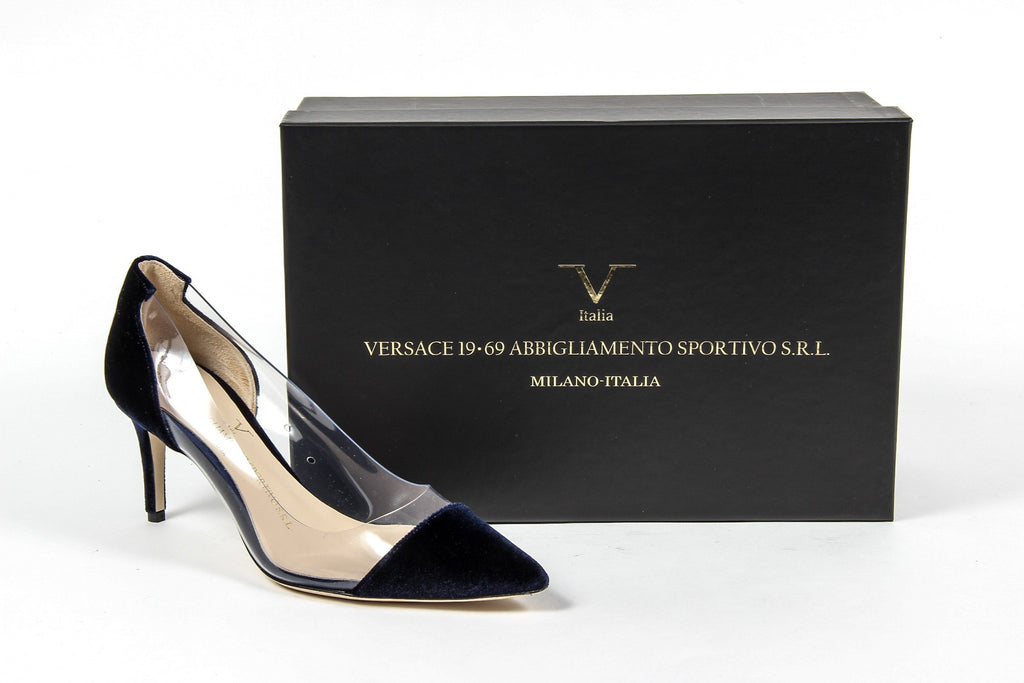 Décolleté da donna V 1969 Italia 3105124 VELLUTO BLU ROYAL