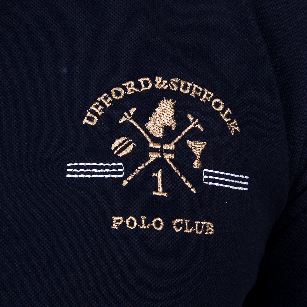 Polo da uomo a maniche corte Ufford & Suffolk Polo Club US025 BLU NAVY