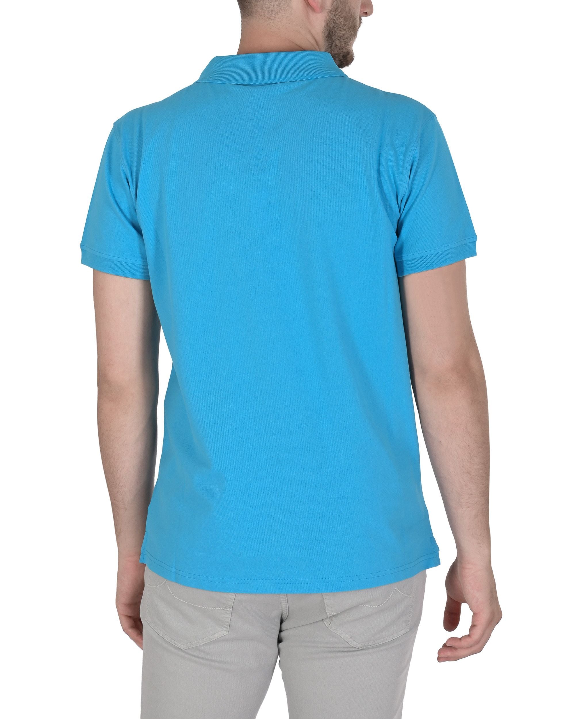 19V69 Italia Polo Uomo VSC1MPL01 AZZURRO
