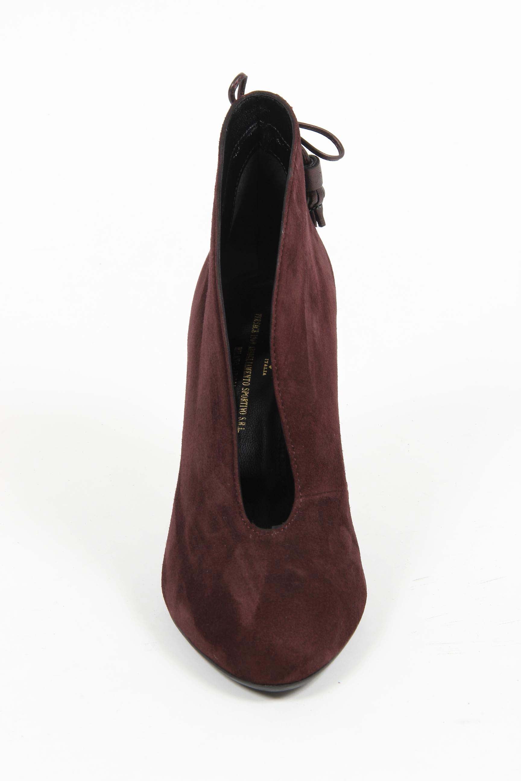 Stivaletto Donna V 1969 Italia G078 CAMOSCIO BORDO' 23