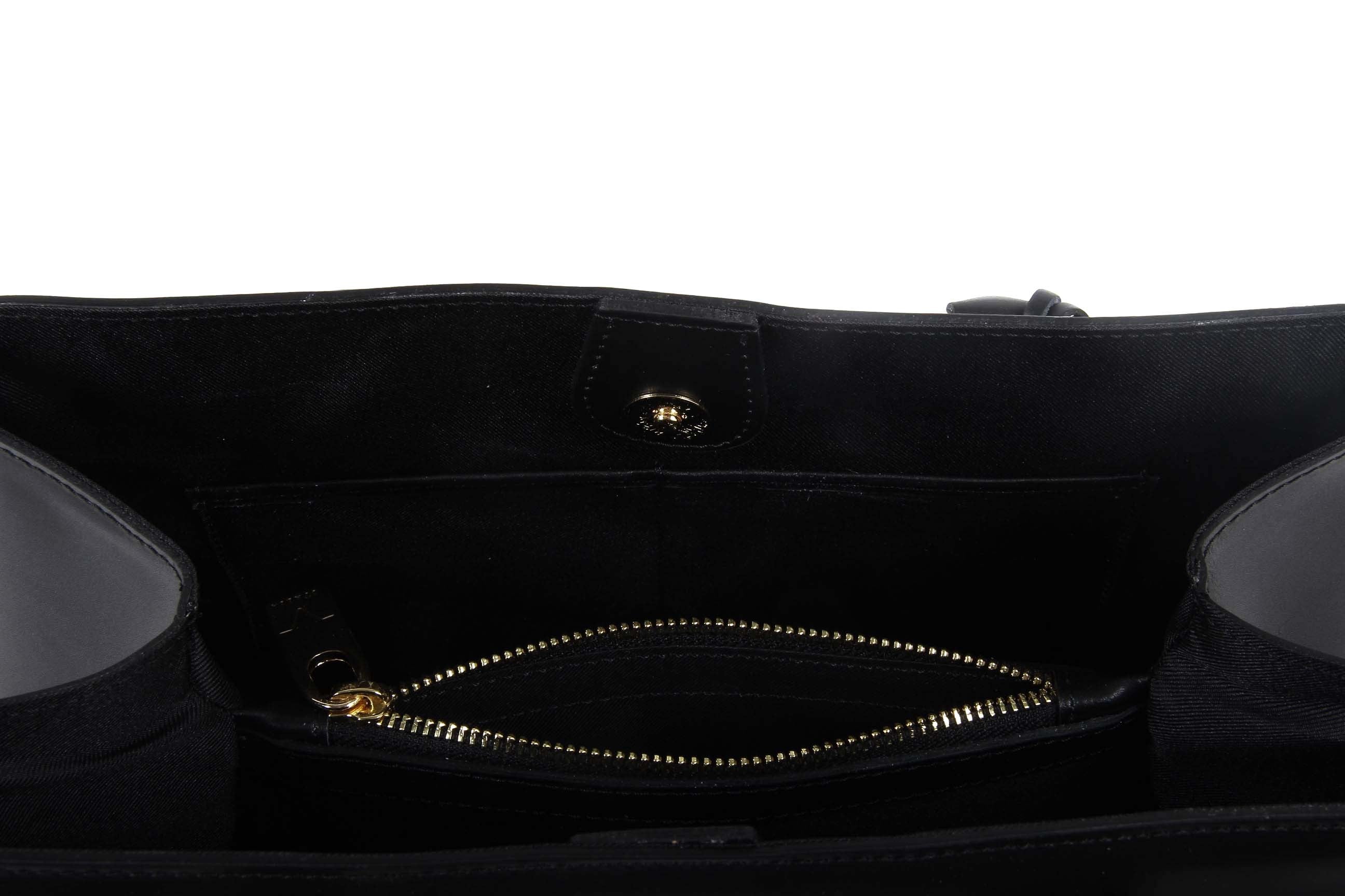 V 1969 Italia Womens Handbag G550-52 RUGA NERO